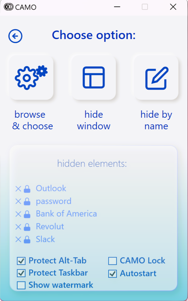 CAMO Protected Session